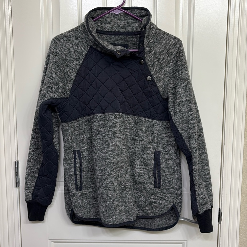 Abercrombie & Fitch Tops | Abercrombie and Fitch‎ Asymmetrical Snap Up Fleece